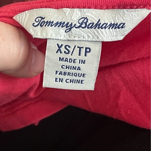 Tommy Bahama rayon pink flutter sleeve v neck midi dress - Picture 3 of 6